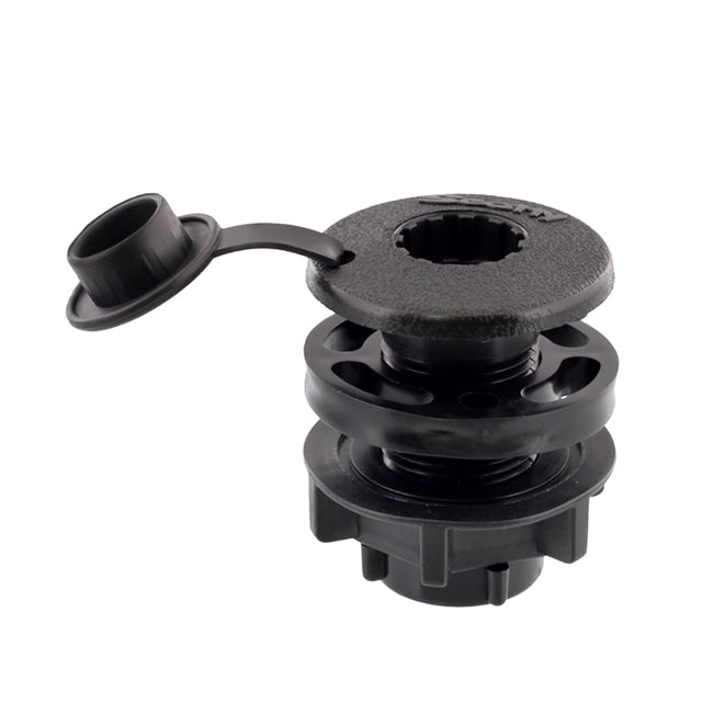 Soporte de cubierta redondo roscado compacto Scotty [444-BK]