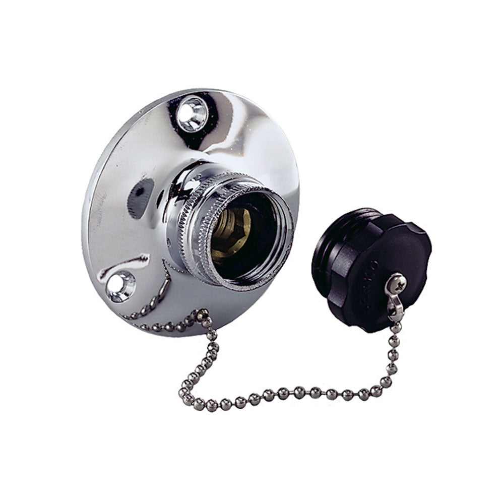 Accesorio de entrada de agua Perko con tapón [0499DP0CHR]