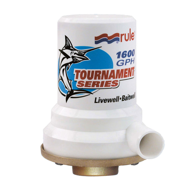 Bomba para pozo vivo Rule Tournament Series, base bronce, 1600 GPH [209B]