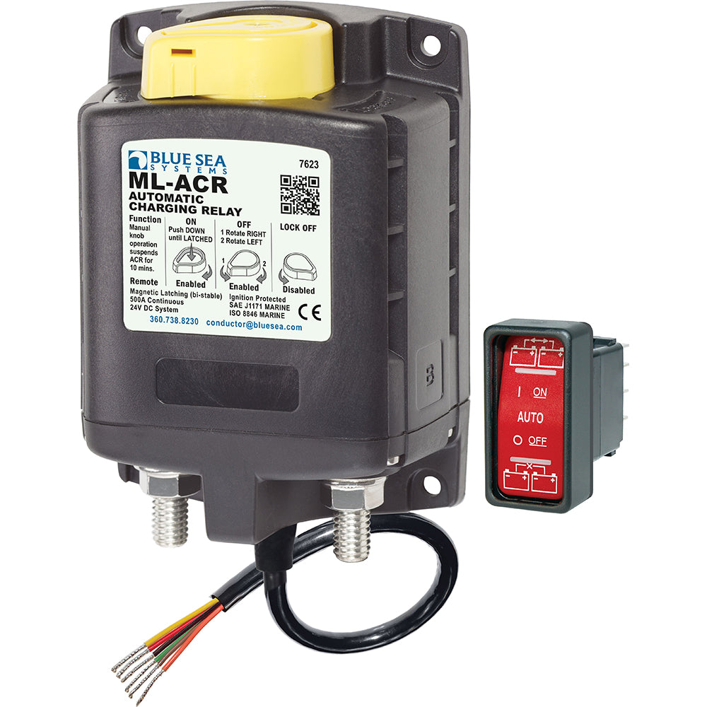 Relé de carga automático de alta resistencia Blue Sea 7623 ML-Series - 24 V [7623]