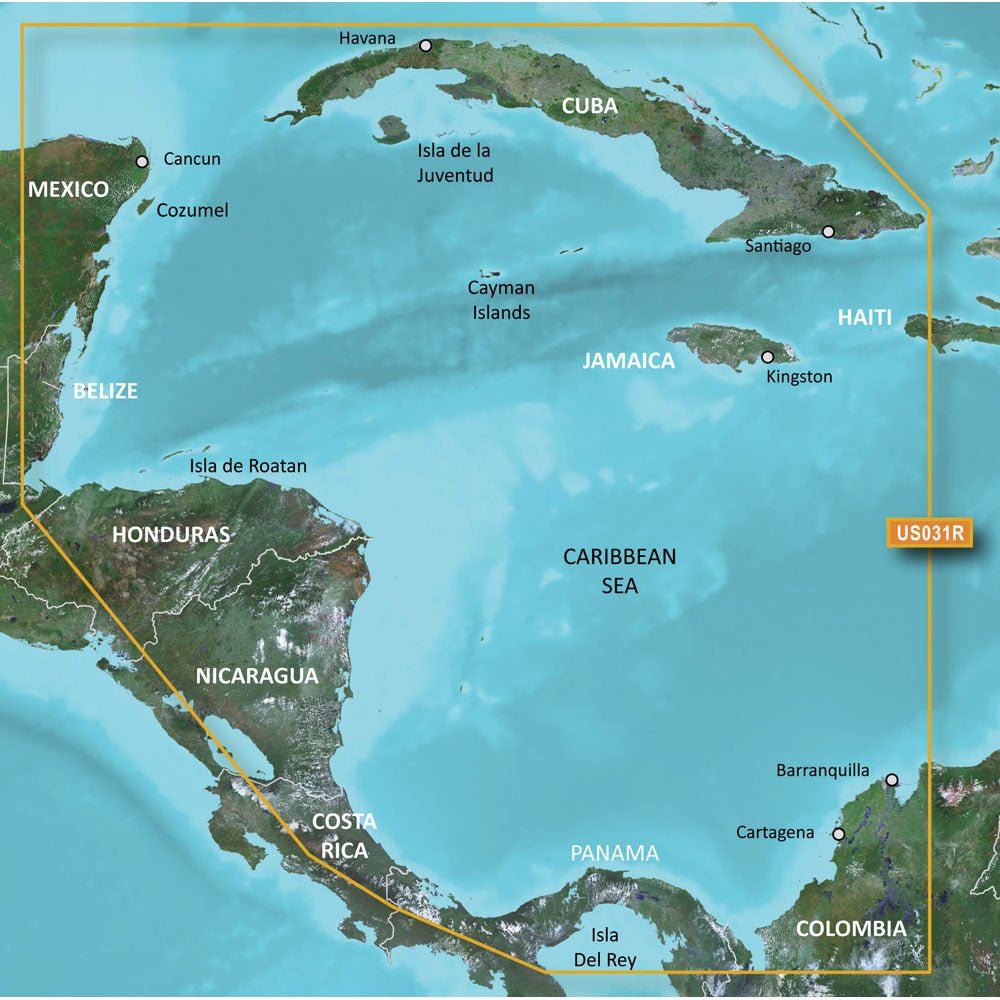 Garmin BlueChart g3 HD - HXUS031R - Caribe Suroeste - microSD/SD [010-C0732-20]