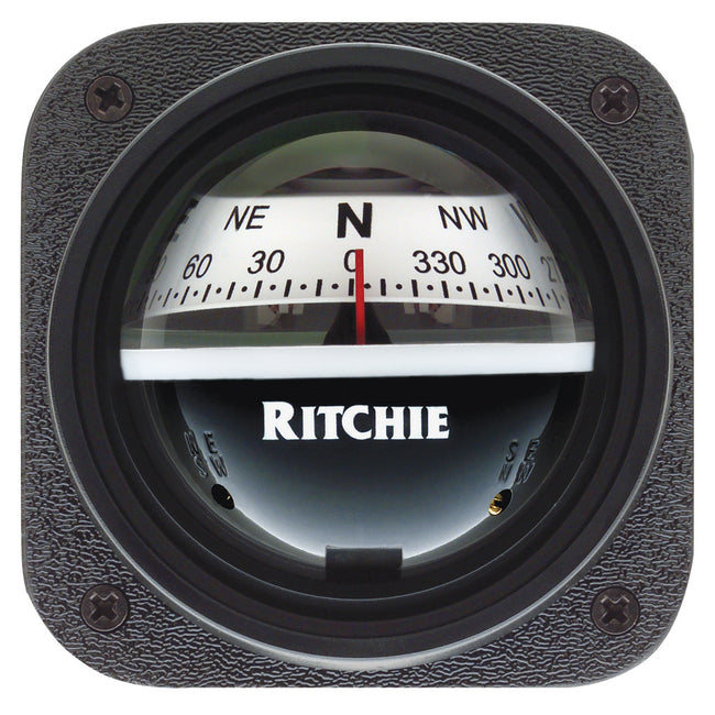 Brújula para kayak Ritchie V-527 - Montaje en mamparo - Esfera blanca [V-527]