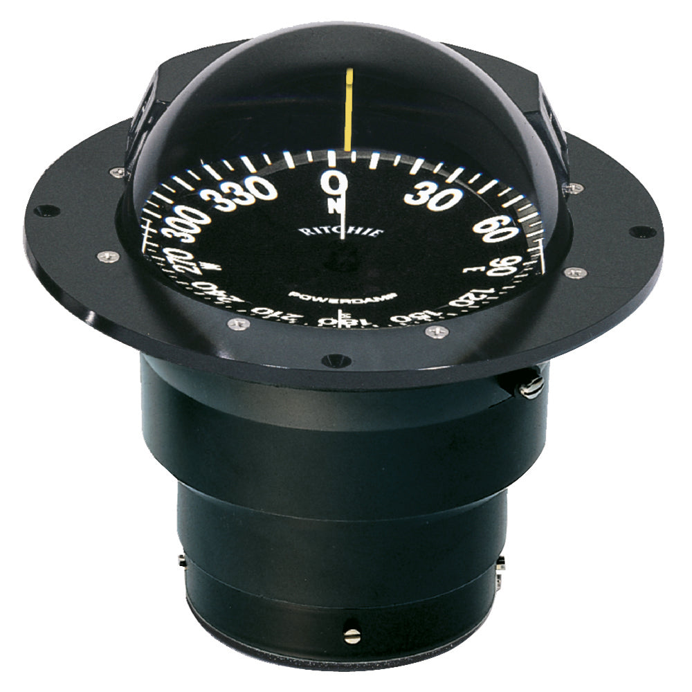 Brújula Ritchie FB-500 Globemaster - Montaje empotrado - Negra - 12 V - Tarjeta de 5 grados [FB-500]