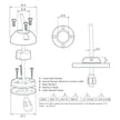 Sello de cable vertical Scanstrut DS40-P [DS40-P]