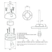 Sello de cable vertical Scanstrut DS21A-S - Acero inoxidable [DS21A-S]
