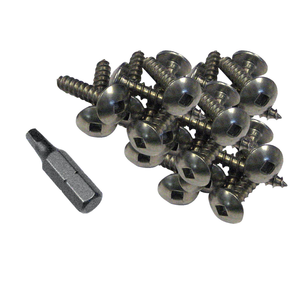 Sujetadores de perfil de acero inoxidable para borde de muelle, 100 piezas, 1