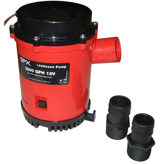 Bomba de achique Johnson Pump de 2200 GPH, manguera de 1-1/8