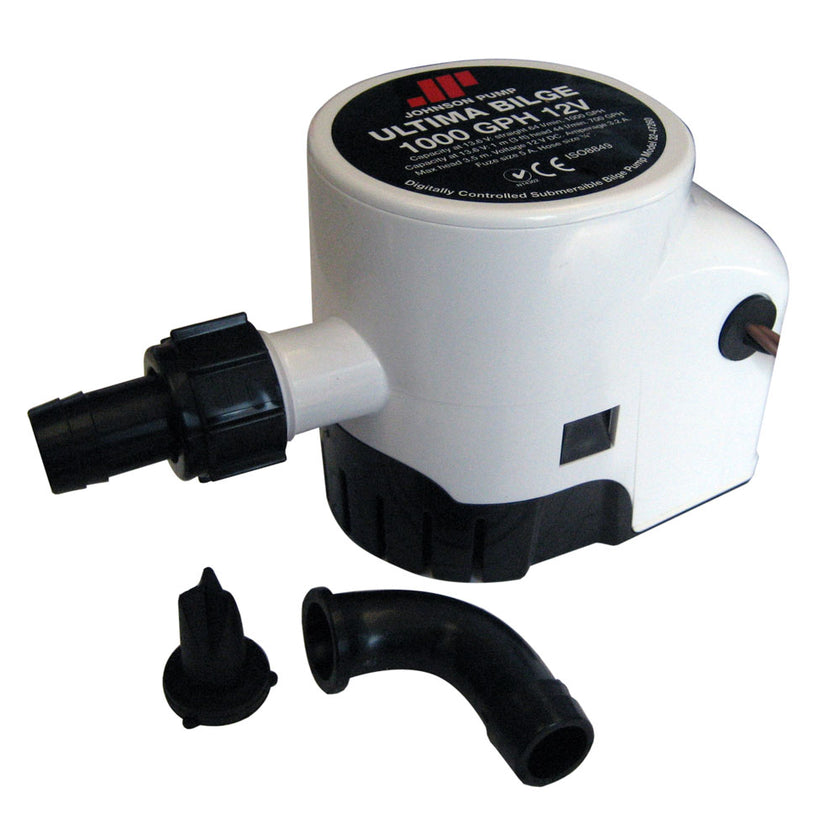 Bomba Johnson Ultima Bilge de 1000 GPH, manguera de 3/4