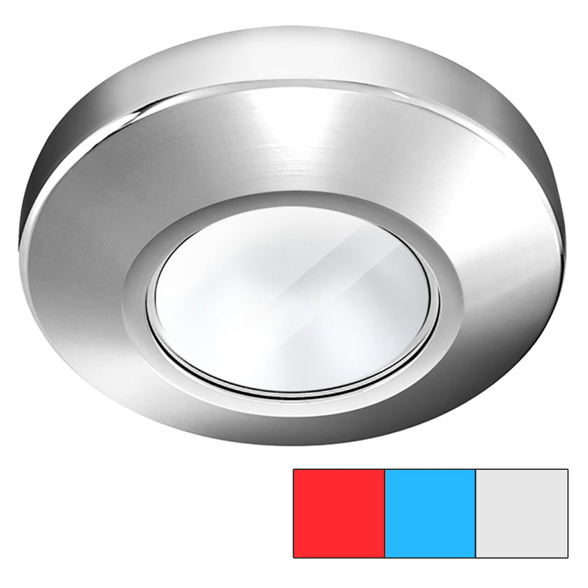 Lámpara de superficie i2Systems Profile P1120 Tri-Light - Rojo, blanco frío azul - Acabado cromado [P1120Z-11HAE]