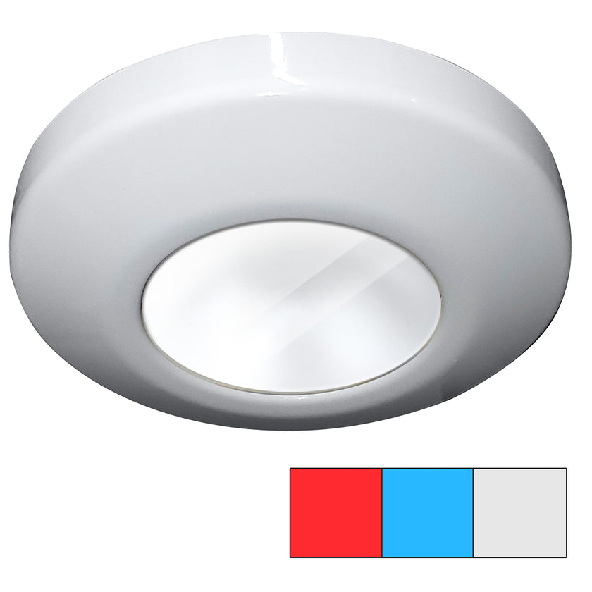 Lámpara de superficie i2Systems Profile P1120 Tri-Light - Rojo, blanco frío azul - Acabado blanco [P1120Z-31HAE]