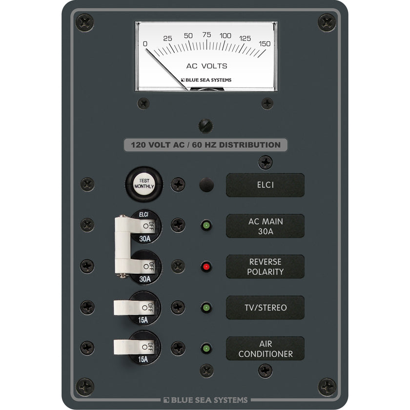Panel de control eléctrico Blue Sea 8102 ELCI GFCI de 2 posiciones para CA [8102]