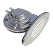 Bocina Schmitt Marine Mini de acero inoxidable, de inserción simple, con rejilla de acero inoxidable - 12 V, tono alto [10051]