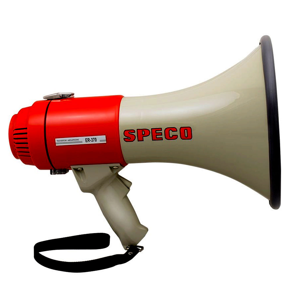 Megáfono Speco ER370 Deluxe con sirena - Rojo/Gris - 16 W [ER370]