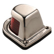Faro Attwood de 1 milla para cubierta, luz lateral roja, 12 V, carcasa de acero inoxidable [66319R7]