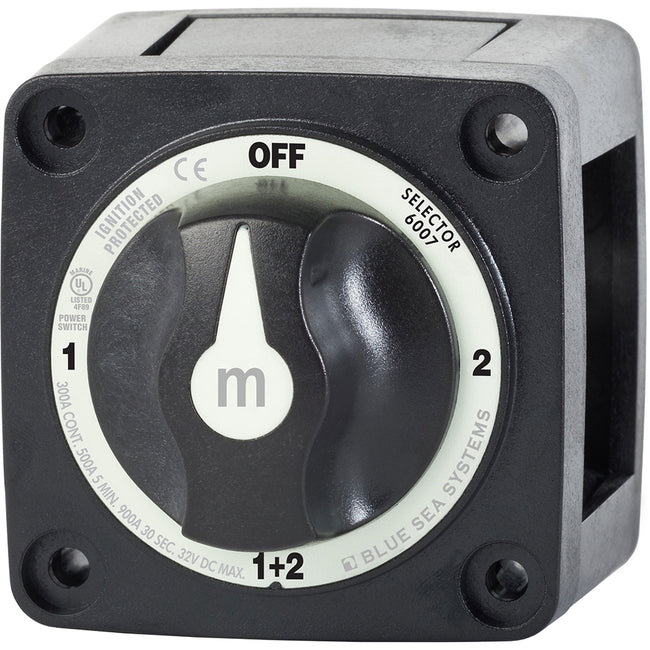 Interruptor de batería mini Blue Sea 6007200 - 4 posiciones - Negro [6007200]