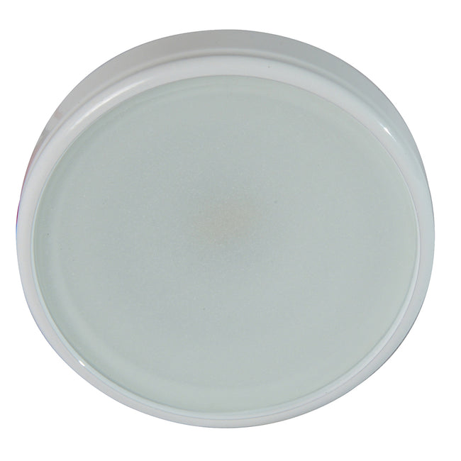 Lumitec Halo - Lámpara empotrada - Acabado blanco - Tricolor rojo/azul sin atenuación con atenuación blanca [112828]