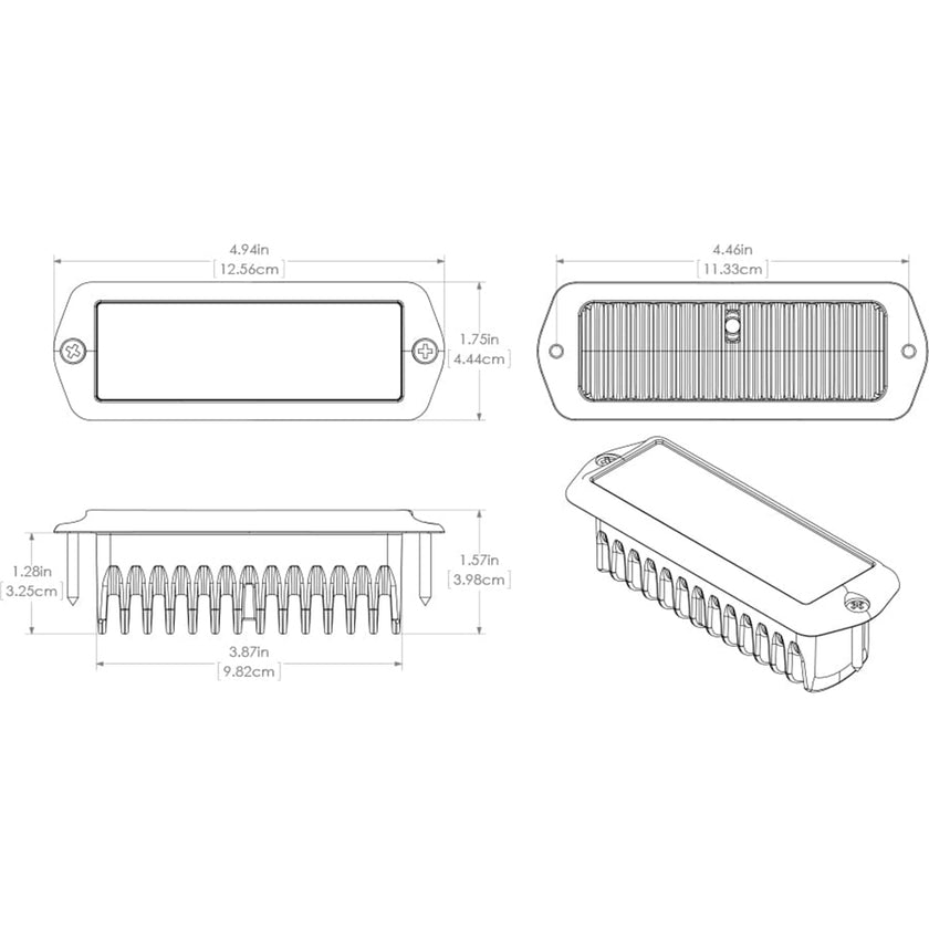 Lumitec Capri2 - Foco LED empotrable - Regulación bicolor blanco/azul [101099]