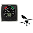 Sistema de visualización de viento Raymarine i60 con transductor de veleta en el mástil [E70150]