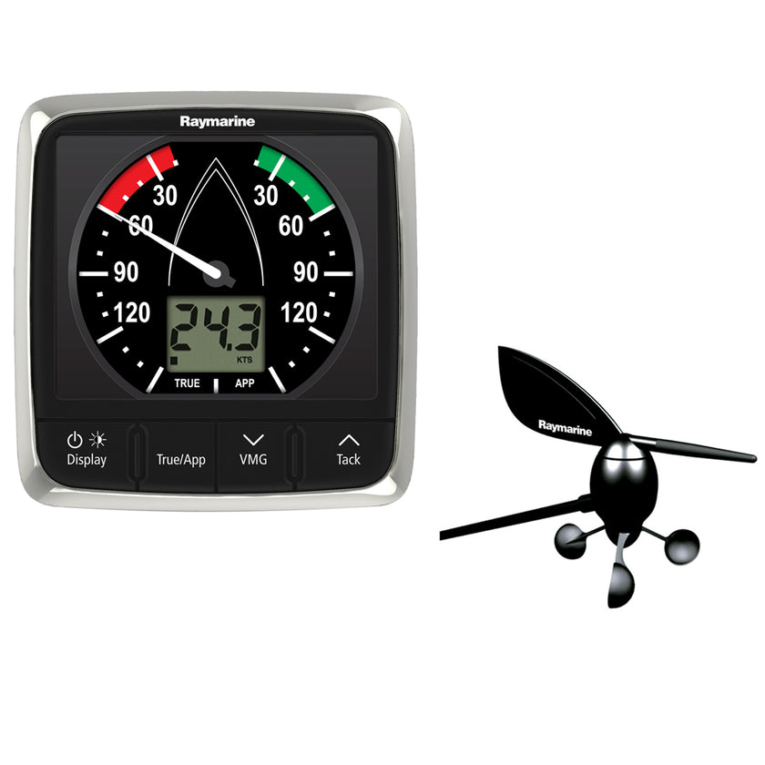 Sistema de visualización de viento Raymarine i60 con transductor de veleta en el mástil [E70150]