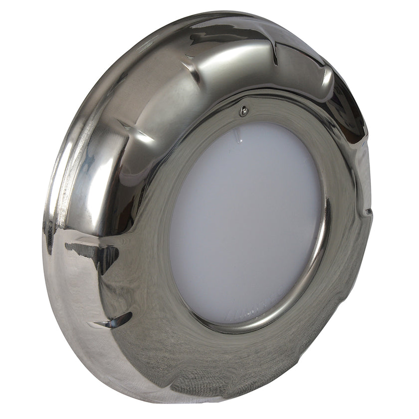 Lumitec Aurora - Luz LED de techo - Acabado en acero inoxidable pulido - Atenuación bicolor blanco/azul [101138]