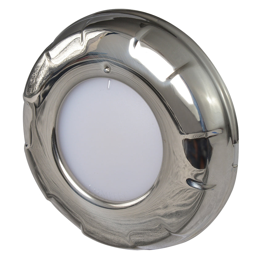 Lumitec Aurora - Luz LED de techo - Acabado en acero inoxidable pulido - Atenuación bicolor blanco/azul [101138]