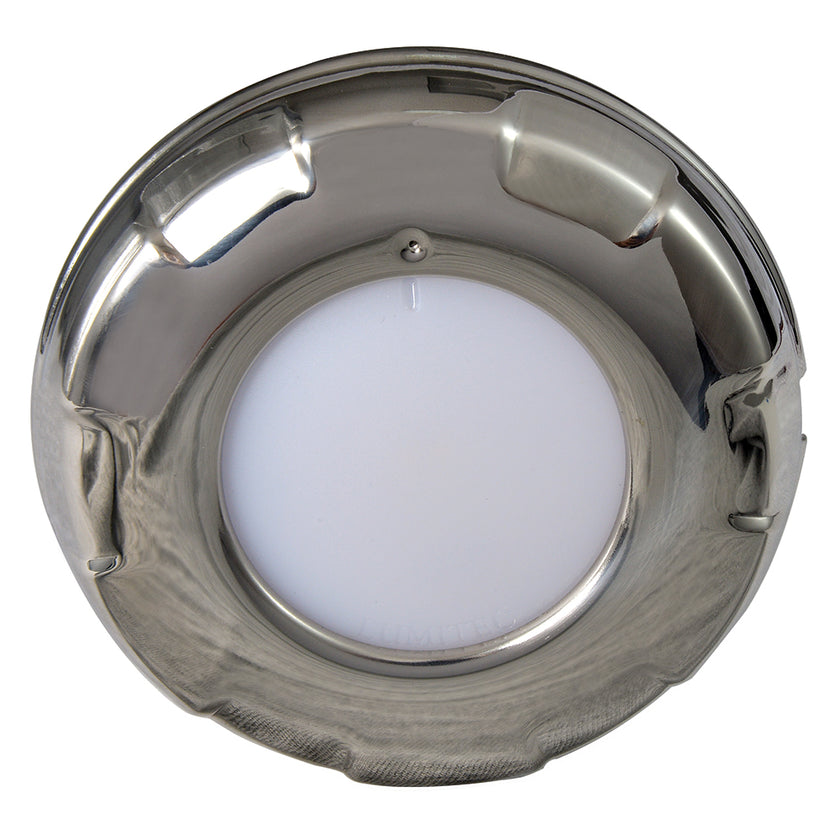 Lumitec Aurora - Luz LED de techo - Acabado en acero inoxidable pulido - Atenuación bicolor blanco/azul [101138]