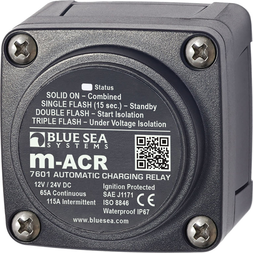 Relé de carga automática Blue Sea 7601 DC Mini ACR - 65 A [7601]