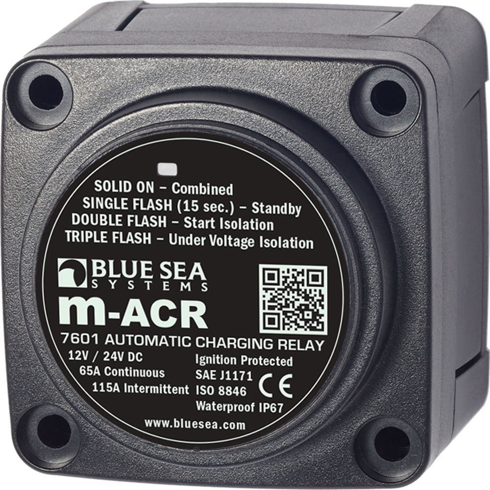 Relé de carga automática Blue Sea 7601 DC Mini ACR - 65 A [7601]