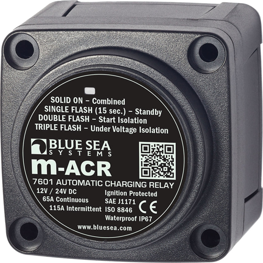 Relé de carga automática Blue Sea 7601 DC Mini ACR - 65 A [7601]