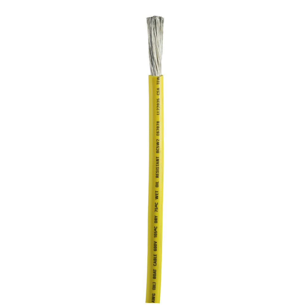 Cable de batería Ancor amarillo de 2 AWG - Se vende por pie [1149 pies]
