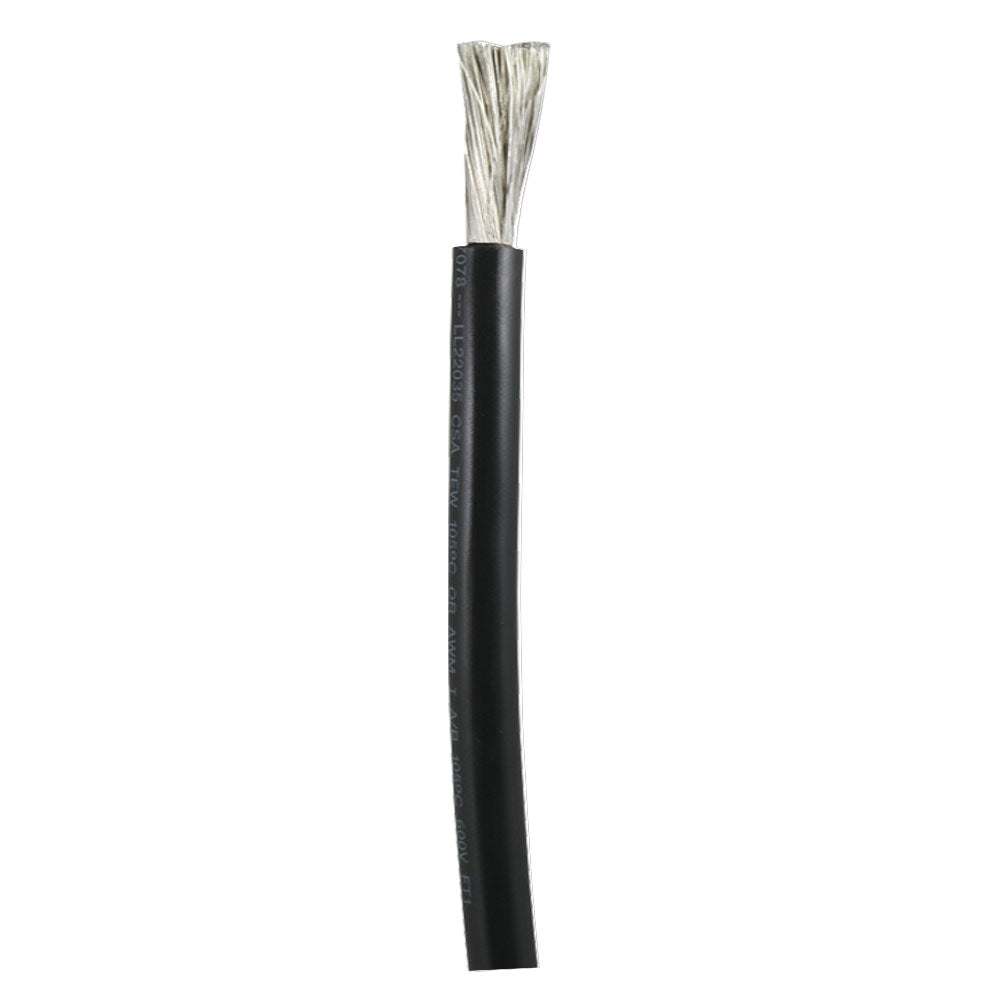 Cable de batería Ancor negro de calibre 2/0 AWG - Se vende por pie [1170 pies]