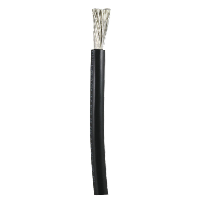 Cable de batería Ancor negro de calibre 2/0 AWG - Se vende por pie [1170 pies]