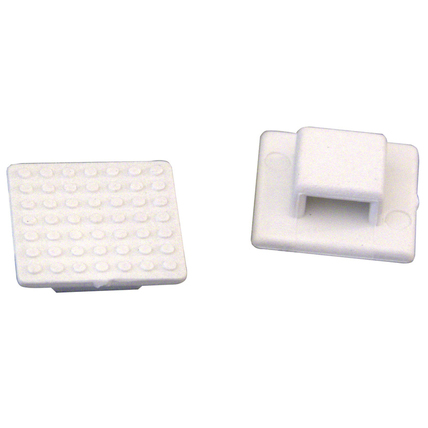 Soporte de brida de nailon blanco pequeño Weld Mount AT-3 - Cant. 100 [803900]