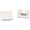 Soporte de brida de nailon blanco pequeño Weld Mount AT-3 - Cant. 100 [803900]