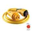 Cable de alimentación de tierra Marinco CS30-12 EEL de 30 A y 125 V - 3,6 m - Amarillo [CS30-12]