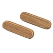 Tirador rectangular de teca Whitecap para cajón, 10,5 cm de largo, paquete de 2 [60124-A]