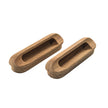 Tirador rectangular de teca Whitecap para cajón, 10,5 cm de largo, paquete de 2 [60124-A]