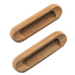 Tirador rectangular de teca Whitecap para cajón, 10,5 cm de largo, paquete de 2 [60124-A]