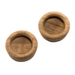Tirador redondo de teca Whitecap para cajón - 3,5 cm - Paquete de 2 [60127-A]