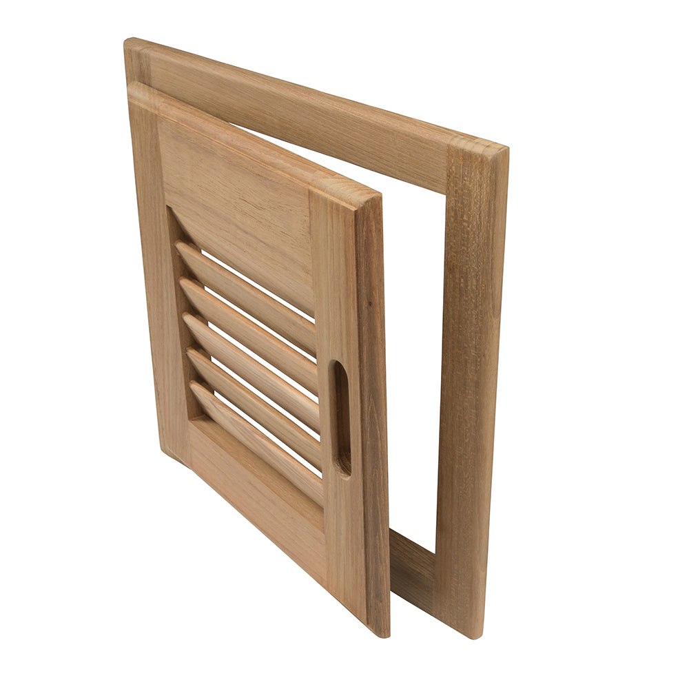 Puerta y marco de teca Whitecap con lamas - Lado derecho - 30 x 30 cm [60720]