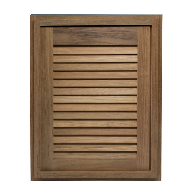 Whitecap Teak Louvered Door & Frame - Right Hand - 15