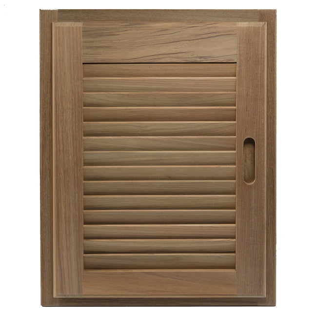 Whitecap Teak Louvered Door & Frame - Right Hand - 15