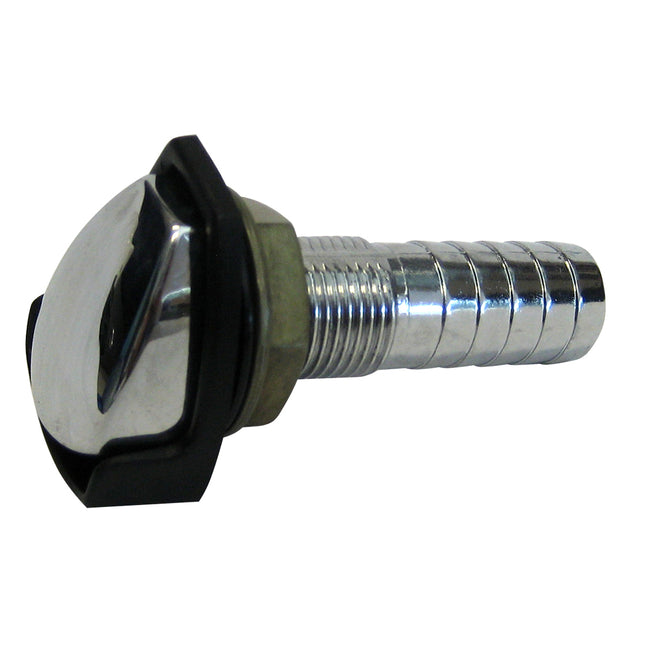 Ventilación de tanque de gasolina Perko con protección contra salpicaduras - Zinc cromado - Manguera [0506DP4CHR]