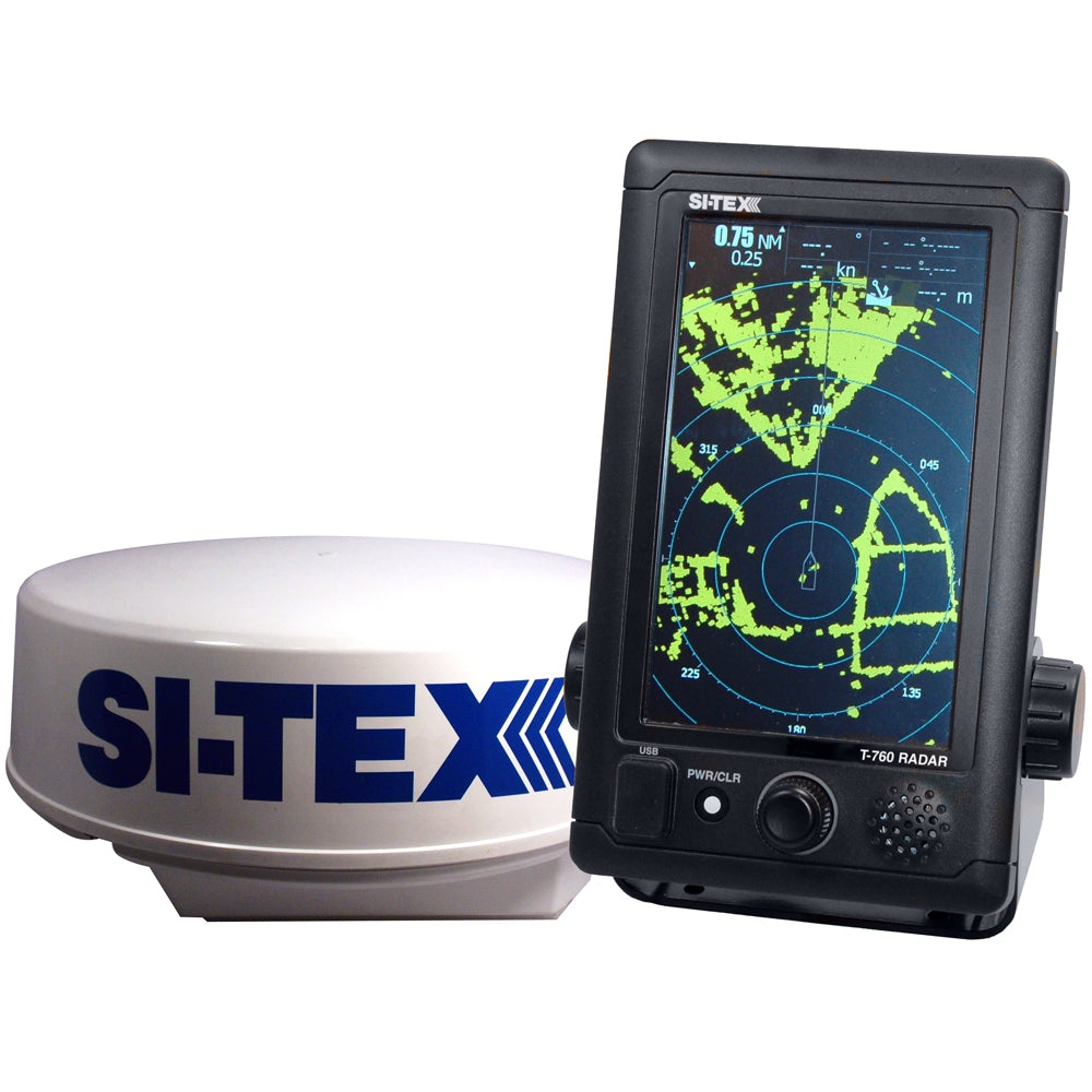 Radar compacto a color SI-TEX T-760 con domo de 4 kW y 18