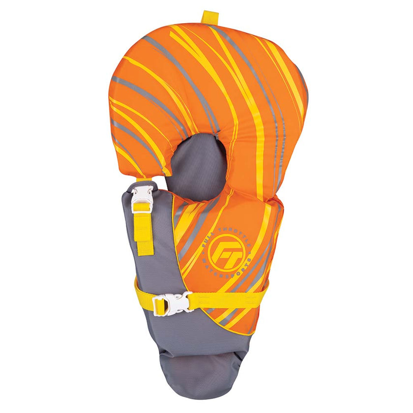 Chaleco de seguridad para bebés Full Throttle - Bebés de hasta 13.6 kg - Naranja/Gris [104000-200-000-14]