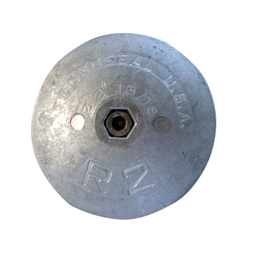 Ánodo de timón Tecnoseal R2 - Zinc - Diámetro de 2-13/16