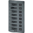 Panel de interruptores impermeable Blue Sea 4309 WeatherDeck de 12 V CC - 8 posiciones [4309]
