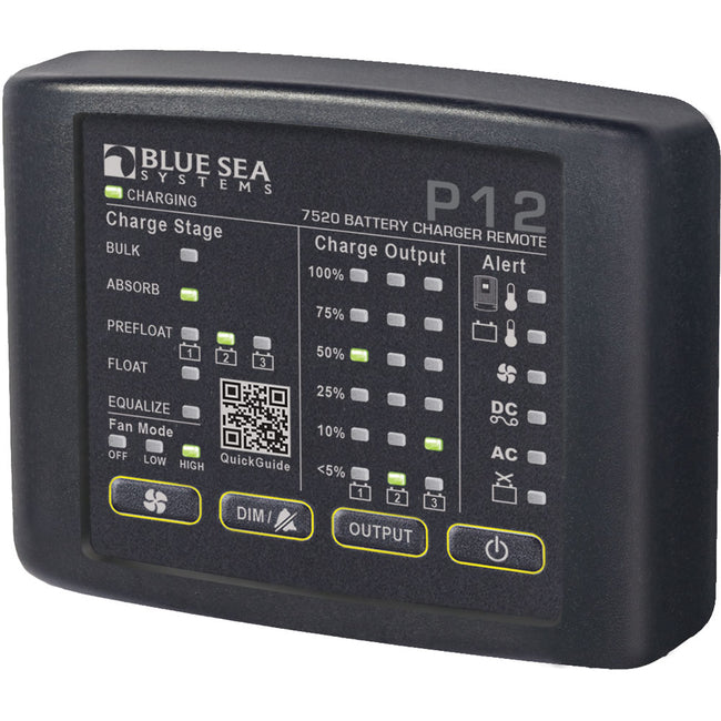 Control remoto LED Blue Sea 7520 P12 para cargadores de batería [7520]
