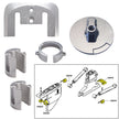 Kit de ánodo Tecnoseal con herrajes - Mercury Bravo 1 - Aluminio [20803AL]