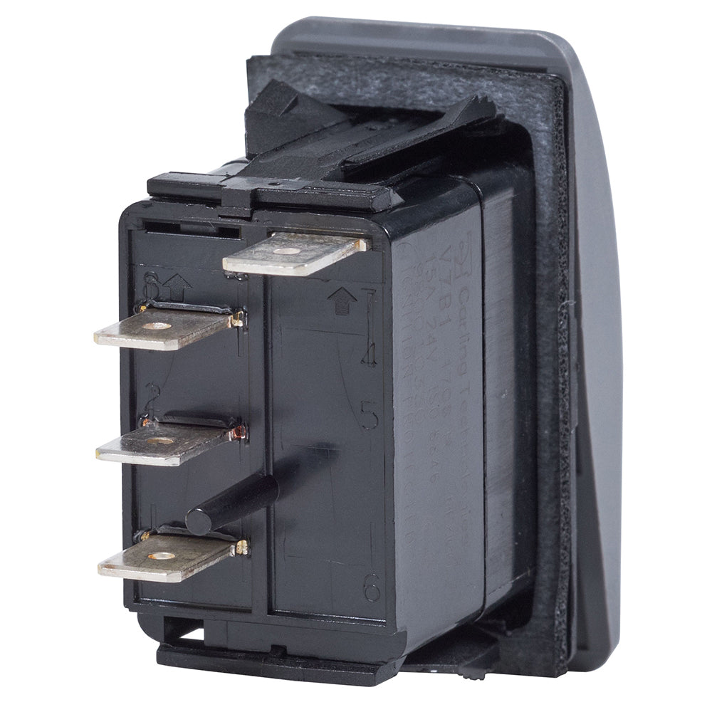 Interruptor Contura II Blue Sea 7943 SPDT - (ENCENDIDO)-APAGADO-ENCENDIDO - Negro [7943]